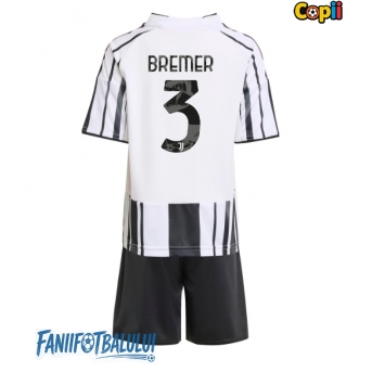 Juventus Gleison Bremer #3 Echipament de Fotbal Replică 2025-26 Copii Acasa (+ Șorturi)